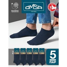 Носки Omsa, 5 пар, размер 42;44, синий