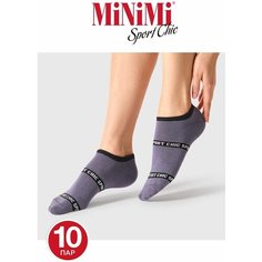 Носки MiNiMi, 10 пар, размер 35-38 (23-25), серый