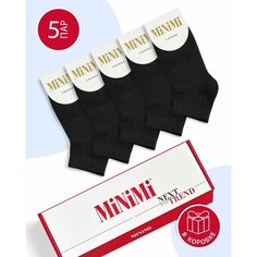 Носки MiNiMi, 5 пар, размер 35-38 (23-25), черный
