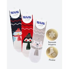 Носки MiNiMi, 3 пары, размер 0 (UNI), мультиколор
