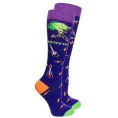 Гольфы Socks n Socks, размер 4-10 US / 35-40 EU, мультиколор, фиолетовый, зеленый