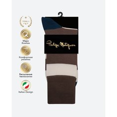 Носки Philippe Matignon, размер 45-47 (29-31), коричневый