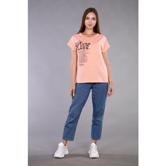 Футболка IvCapriz, размер 48, черный, оранжевый