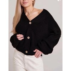 Кардиган Effecto, размер ONE-SIZE (42-48), черный