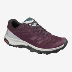 Кроссовки Salomon OUTLINE GTX, размер UK 5; EUR 38USA 5,5; 23,5 см (примерно на российский 36,5*), бордовый