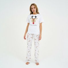 Пижама Kaftan, размер 48, белый