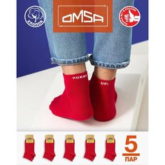 Носки Omsa, 5 пар, размер 35;38, красный