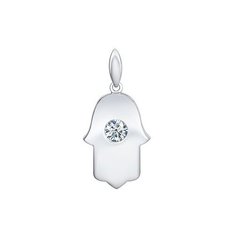 Подвеска SOKOLOV, серебро, 925 проба, родирование, фианит Dragomarket