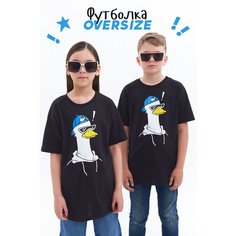 Футболка IVDT37, размер 104-110, черный