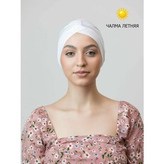 Чалма Чалма летняя тюрбан мусульманский головной убор шапка, размер Унирвесальный, белый