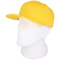 Бейсболка Kamukamu Бейсболка летняя с изогнутым козырьком Snapback цвет желтый, размер 56-61, желтый