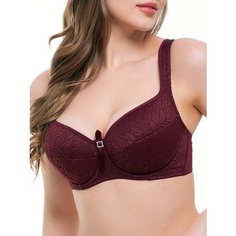 Бюстгальтер Mia-Mella, размер 80D, бордовый