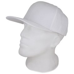 Бейсболка Kamukamu Бейсболка летняя с изогнутым козырьком Snapback цвет белый, размер универсальный, белый