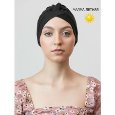 Чалма Чалма летняя тюрбан мусульманский головной убор шапка, размер Унирвесальный, черный