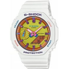 Наручные часы CASIO G-Shock, белый, зеленый