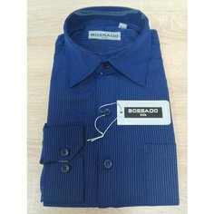 Школьная рубашка Bossado, размер 35 (11-12), синий