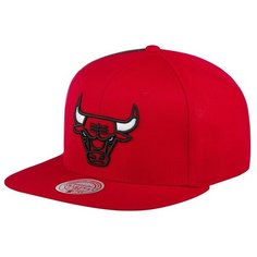 Бейсболка Mitchell & Ness, размер OneSize, красный