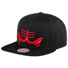 Бейсболка Mitchell & Ness, размер OneSize, черный