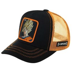 Бейсболка Capslab, размер OneSize, черный, оранжевый Capslab®