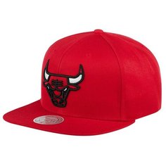 Бейсболка Mitchell & Ness, размер OneSize, красный