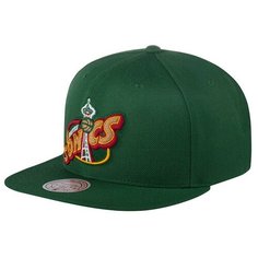 Бейсболка Mitchell & Ness, размер OneSize, зеленый