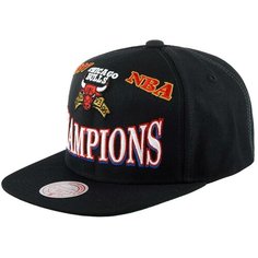Бейсболка Mitchell & Ness, размер OneSize, черный