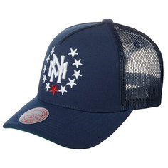 Бейсболка Mitchell & Ness, размер OneSize, синий