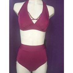 Купальник FARDAS, размер 56, бордовый