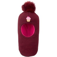 Балаклава ЛапсиПапси, размер 3. (52 - 55 см), бордовый