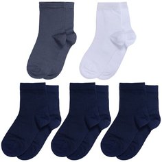 Носки LorenzLine 5 пар, размер 10-12, серый, синий