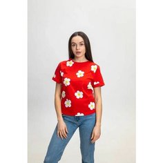 Футболка Moname, размер 54, красный