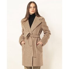 Пальто MARGO, размер 38/170, коричневый, бежевый