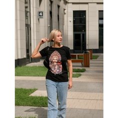 Футболка размер S, желтый, черный