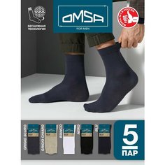 Носки Omsa, 5 пар, размер 45-47 (29-31), мультиколор