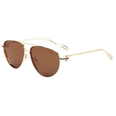 Солнцезащитные очки Boshi, золотой, коричневый