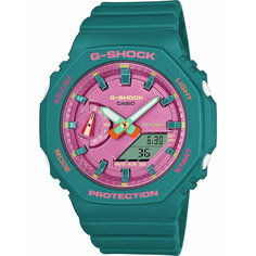 Наручные часы CASIO G-Shock GMA-S2100BS-3A, бирюзовый, зеленый