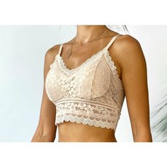 Бюстгальтер H&C Underwear, размер F, бежевый