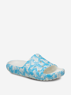 Шлепанцы женские Crocs Classic Duke Print Slide V2, Голубой