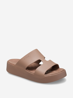 Сандалии женские Crocs Getaway Platform H-Strap, Коричневый