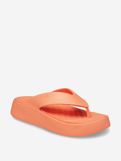 Шлепанцы женские Crocs Getaway Platform Flip, Оранжевый