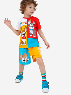 Комплект Playtoday для мальчиков: футболка, шорты, Мультицвет
