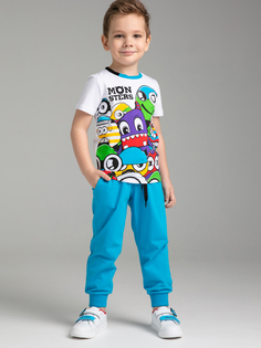 Комплект Playtoday для мальчиков: футболка, брюки, Белый