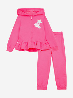 Комплект Playtoday для девочки: толстовка, брюки, Розовый