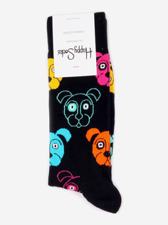 Носки с рисунками Happy Socks - Dog Multicolor, Черный