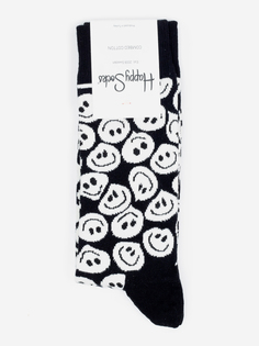 Носки с рисунками Happy Socks - Twisted Smile Black, Черный
