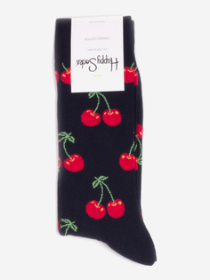 Носки с рисунками Happy Socks - Cherry Red, Черный