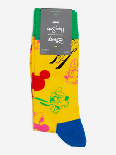 Носки с рисунками Happy Socks x Disney - All Smiles, Желтый