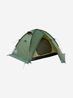 Палатка Tramp Rock 2 (V2) зеленая, Зеленый