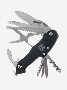 Нож перочинный Stinger, 96 мм, 15 функций, материал рукояти: алюминий (черный), Черный
