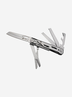 Нож перочинный Stinger, 112 мм, 9 функций, материал рукояти: нержавеющая сталь (серебристый), Серебряный